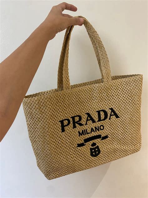 prada beach bag used|authentic vintage prada bag.